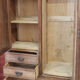 Parisian wooden wardrobe, 3 in 1, vintage 60s