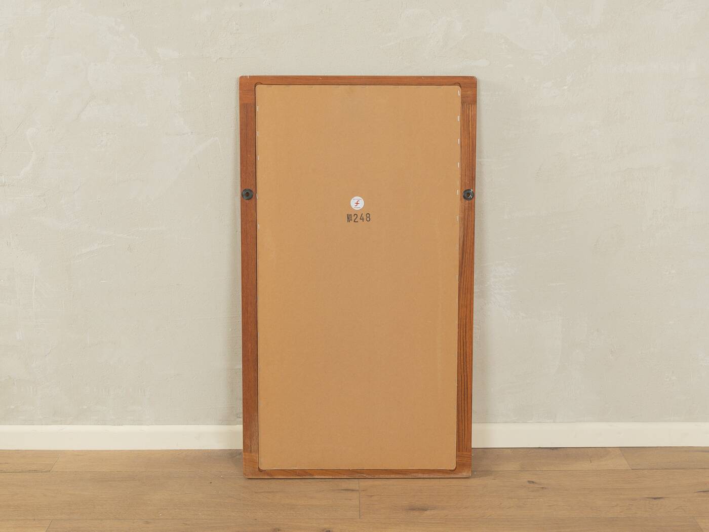 Classic mirror from the 1960s with high-quality solid teak frame