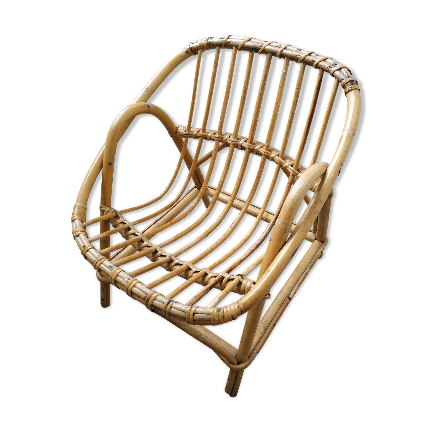 Children's rattan chair