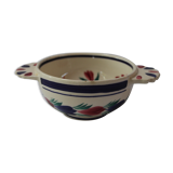 Ceramic eared bowl signed HB Quimper