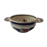 Ceramic eared bowl signed HB Quimper