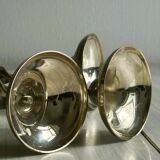 3 bougeoirs torsadés