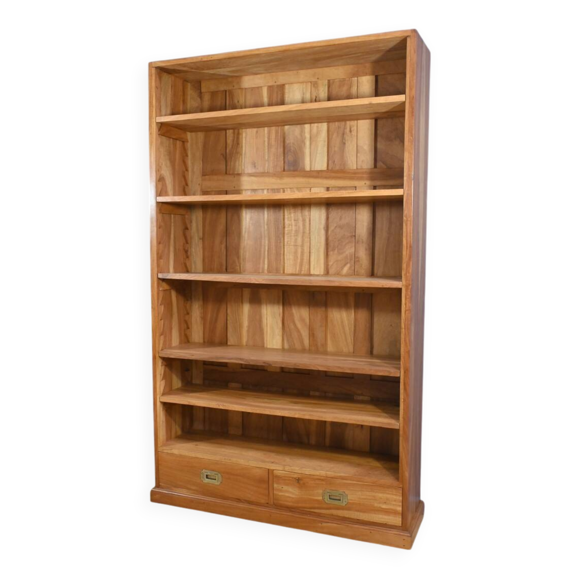 Solid Mahogany Bookcase, India - 20th Century