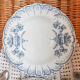 Set of 2 blue flower soup plates "Régence" st Amand and Hamage