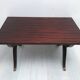 Table basse style empire en bois placage et laiton