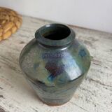 Glazed terracotta vase