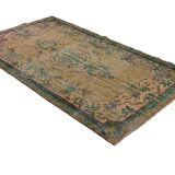 One-of-a-kind turkish handwoven vintage rug - rustic vintage charm 290x 171