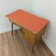 Bureau vintage scandinave en bois et formica