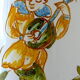 Vase gourde en faïence