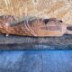 Sculpture African Mask Handcrafted Carved Wood Vintage #D882