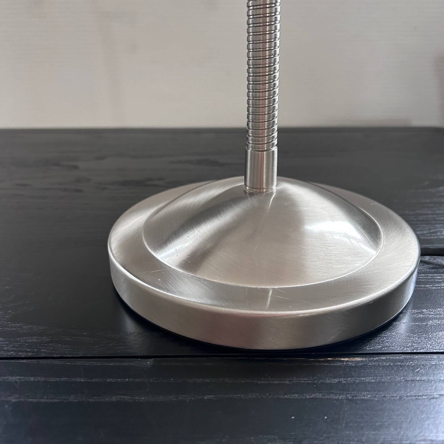 Silver metal desk lamp