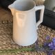 Old Digoin and Sarreguemines shabby white jug