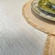 Table basse en bois exotique avec son verre securit de protection