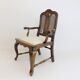 Chaise en bois néobaroque avec vannerie viennoise