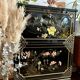 Chinese secretarial cabinet lacquered black Asian