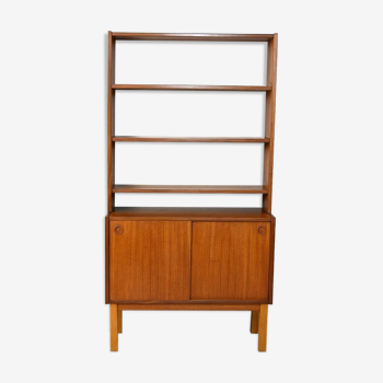 Scandinavian bookcase with cabinet