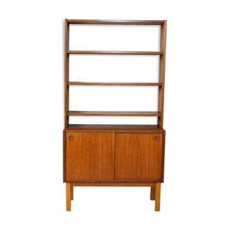 Scandinavian bookcase with cabinet