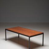 'T-angle' Low table in teak, designed by Florence Knoll for Knoll Int., 1950's