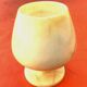 1930s Alabaster cup on pedestal