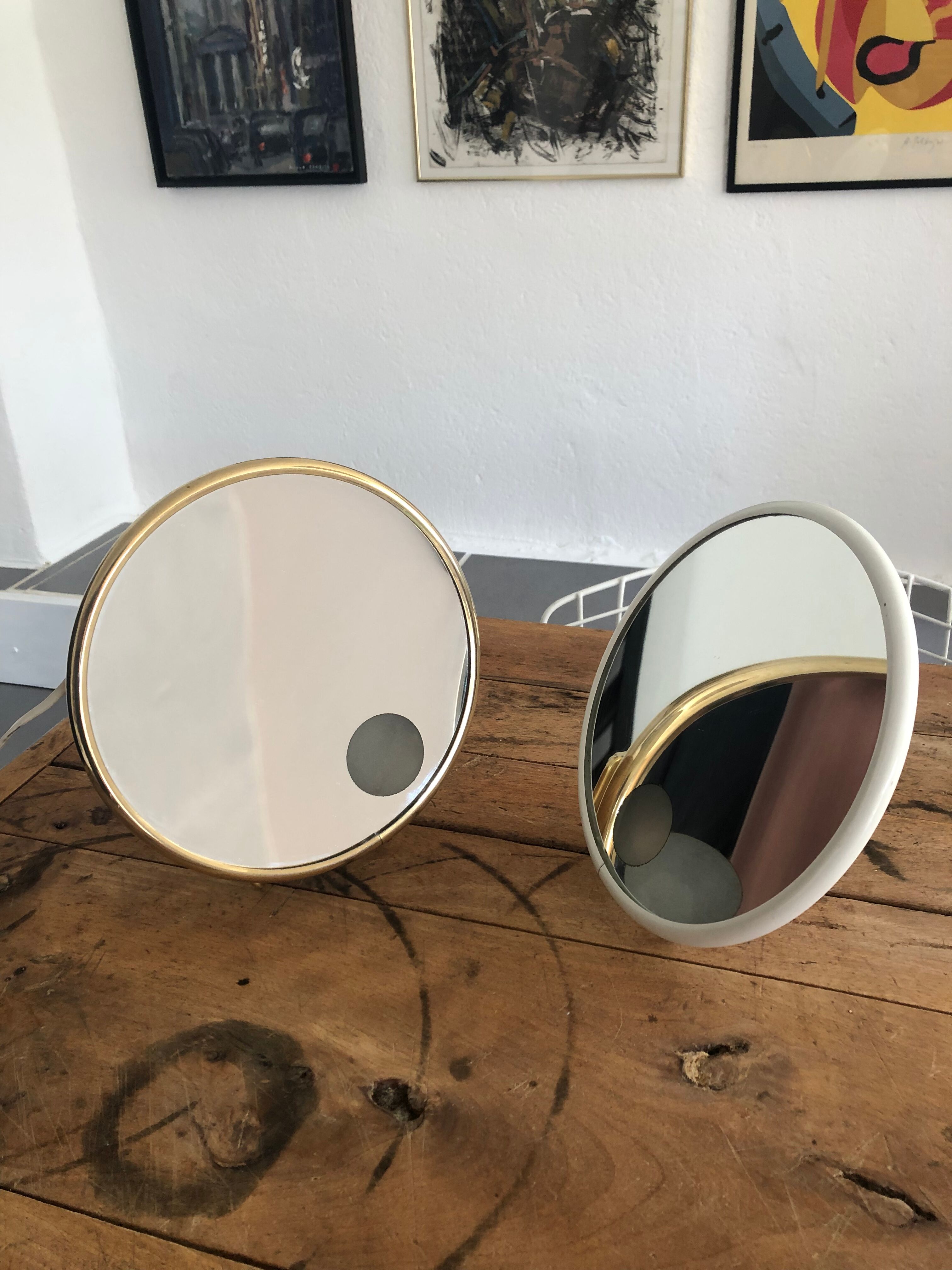 Arpin vintage magnifying mirror