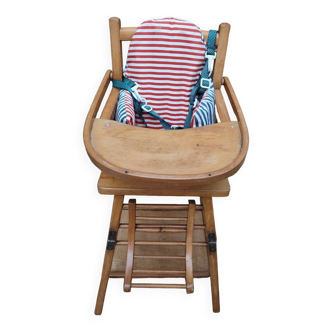 Chaise haute Baumann pour bébé vintage