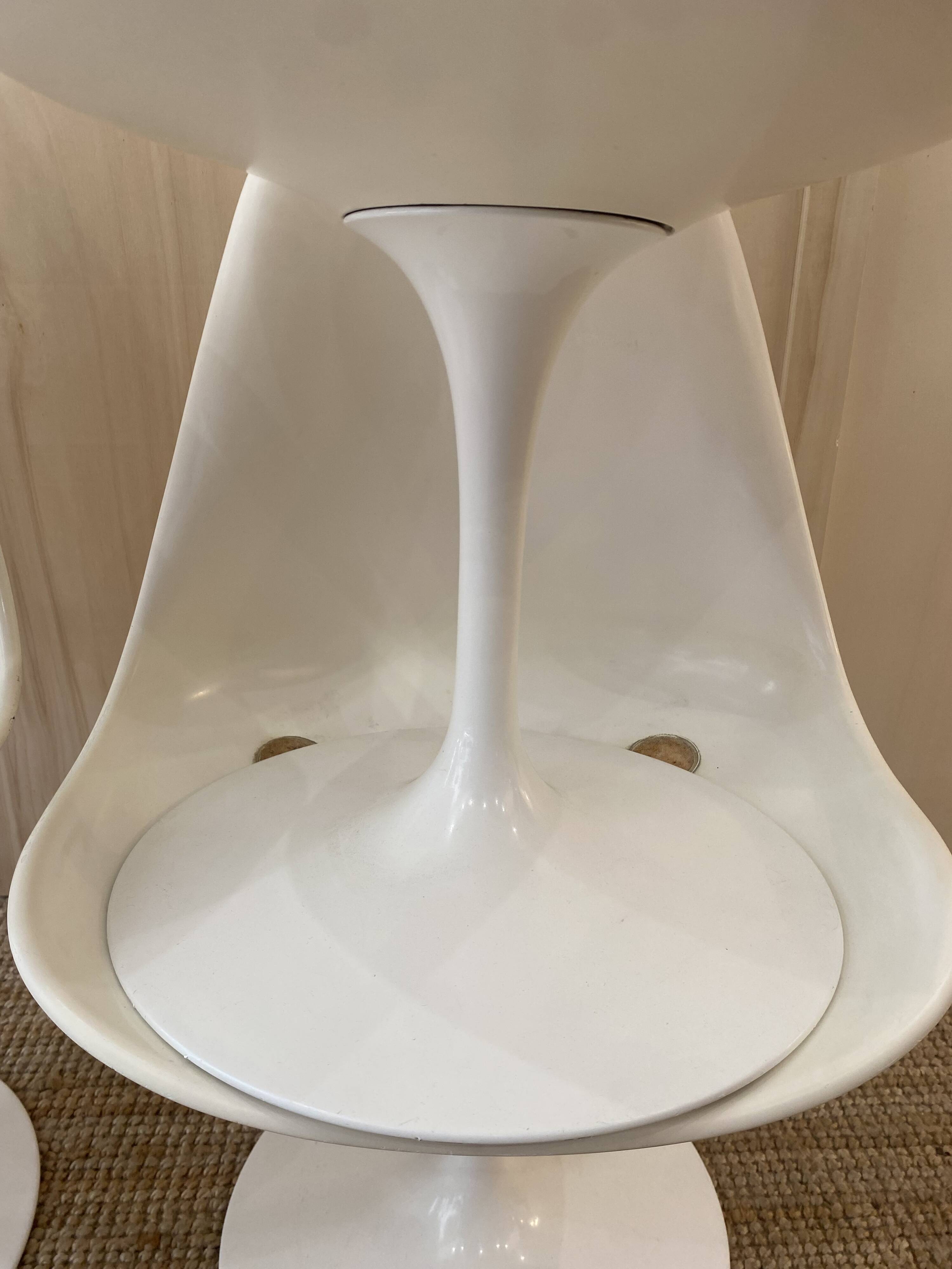 4 Chaises Tulipes Knolll - Eero Saarinen - Vintage