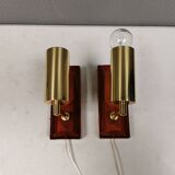 Appliques murales de la marque danoise Vitrika (fermée au début des années 1990)