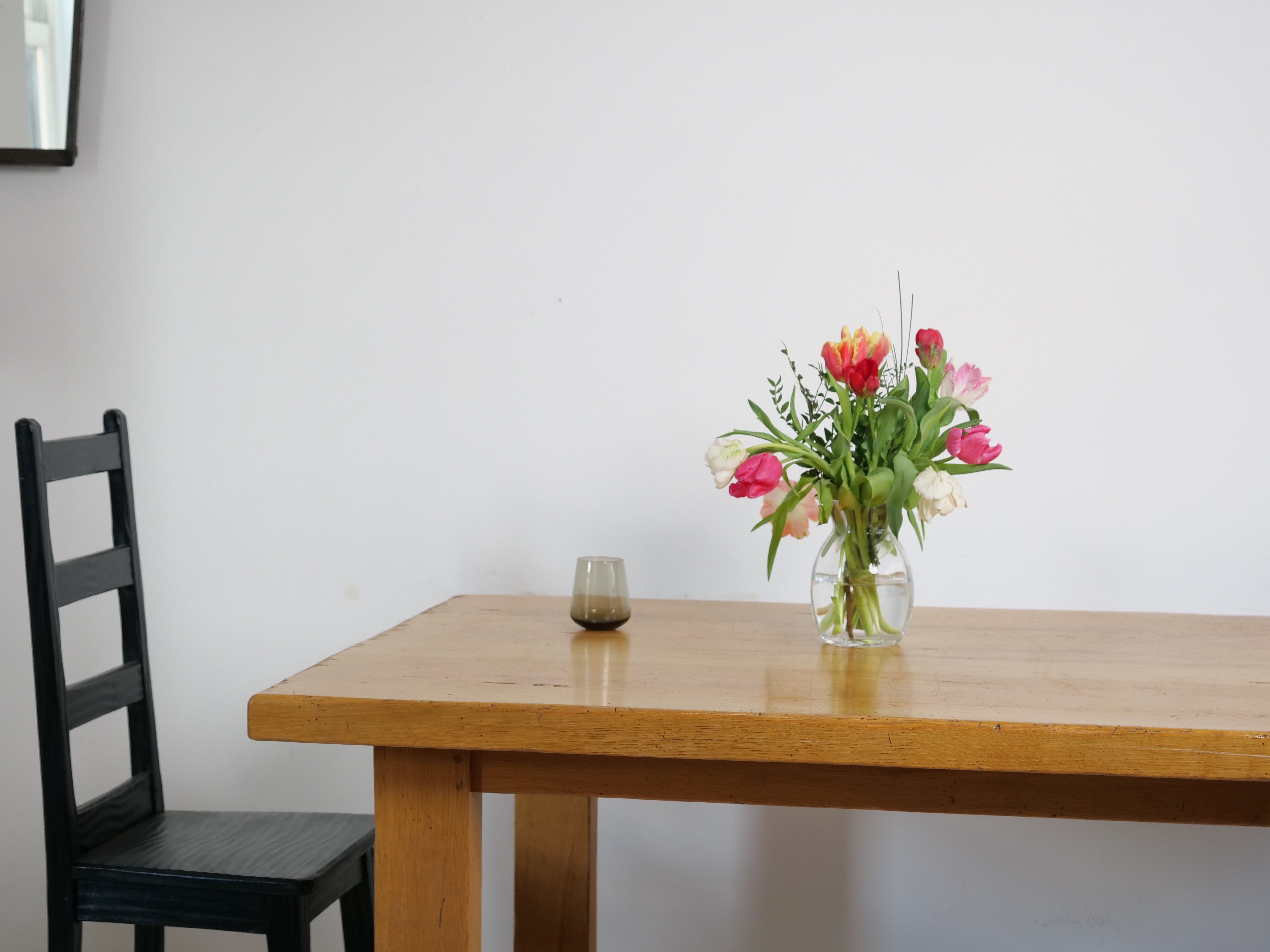 Solid oak farmhouse table