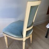 Suite of 4 velvet chairs