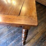 Farm table with turned legs
