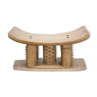 Ancient African Ashanti wooden stool