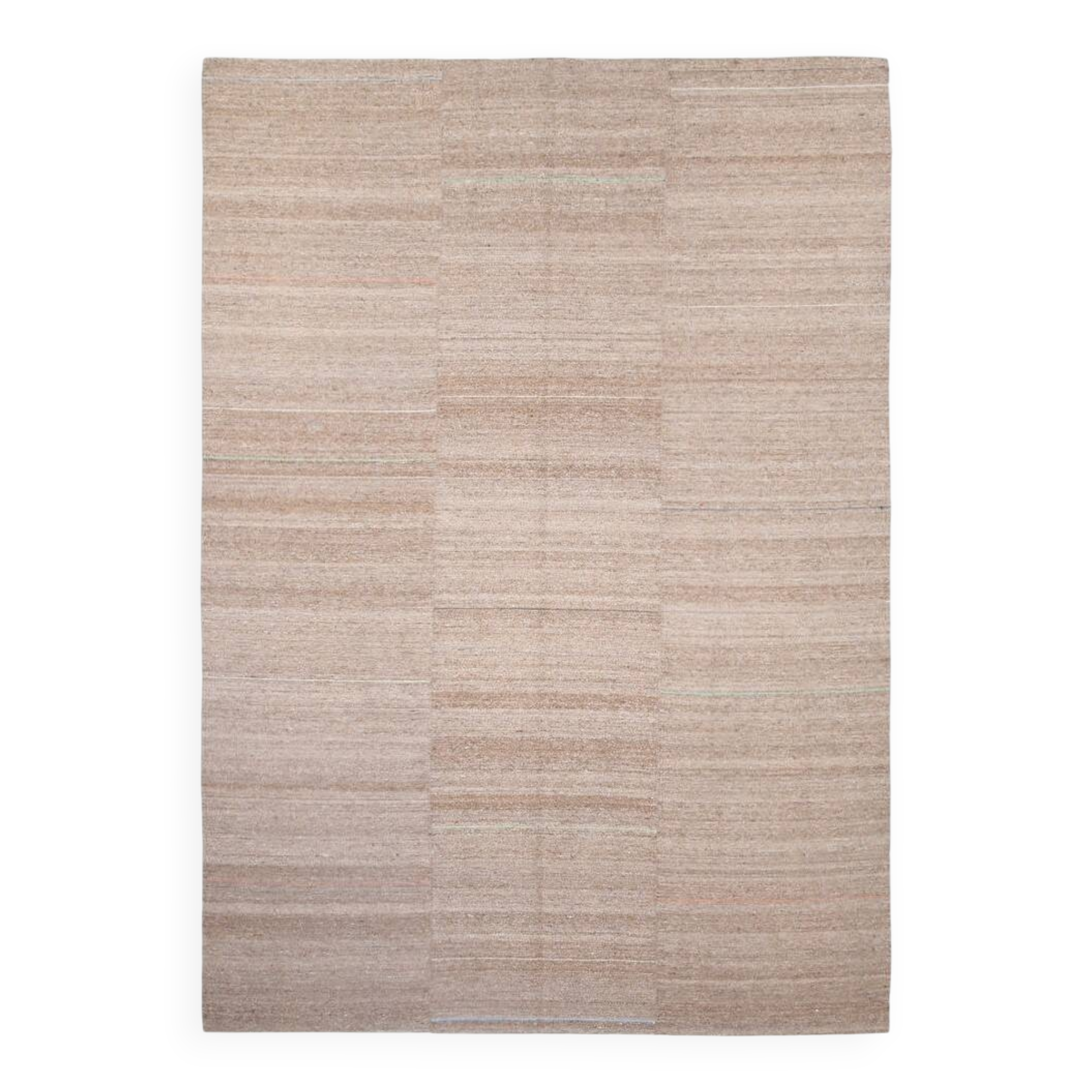 8x11 Bronze & Beige Ethnic Vintage Kilim Rug, 241x350Cm