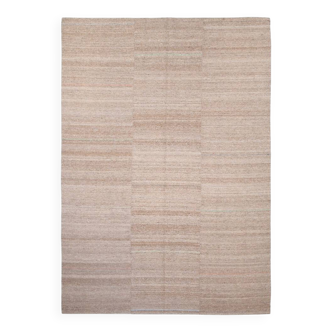 8x11 Bronze & Beige Ethnic Vintage Kilim Rug, 241x350Cm