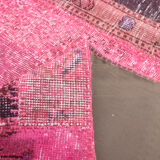 7x10 distressed pink turkish rug 300x208cm