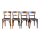 4 chaises bistro Horgen-Glaris Suisse années 30/40