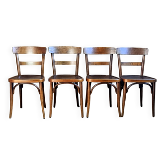 4 chaises bistro Horgen-Glaris Suisse années 30/40