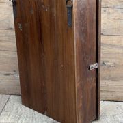 Art Deco wall display cabinet in Burmese teak