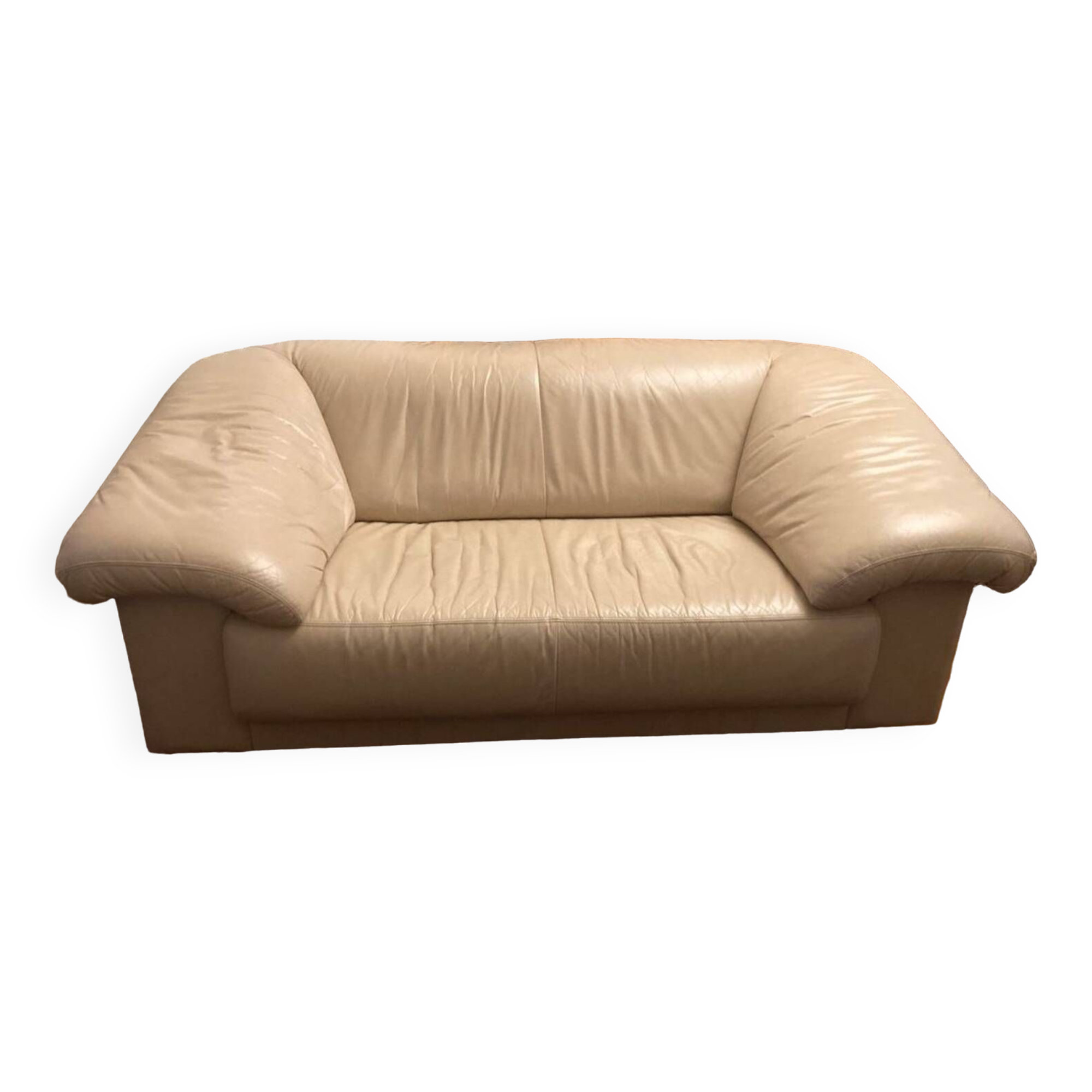 Canapé en cuir 2 places