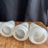 6 wall lamps cones art deco glass