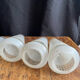 6 appliques cônes art déco verre