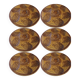 Set of 6 Sarreguemines oyster plates
