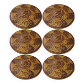 Set of 6 Sarreguemines oyster plates