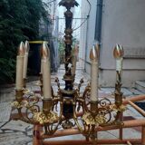 Lustre en bronze 9 lumières
