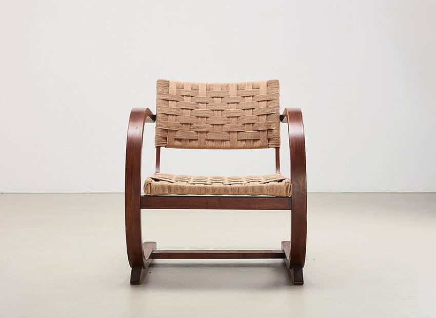 Rare Lounge Chair by Bas van Pelt for My Home Netherlands 1936