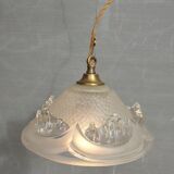 Pendant lamp glacier Ezan art deco 1930