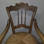 Beech chair with rush seating