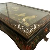 Chinese jade/mother-of-pearl coffee table