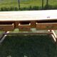 VERY OLD AUVERGNE FARM TABLE IN SOLID WOOD / 3 LARGE DRAWERS
