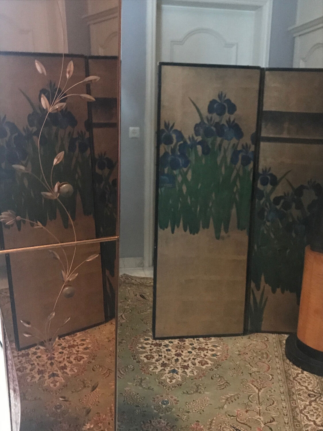 Mirror - venetian art-deco coat holder 126x193cm