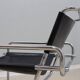 Luigi saccardo leather armchair arrmet 1970s
